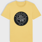 Yellow regular fit t-shirt with black premium rap skills design.