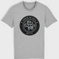 Grey regular fit t-shirt with black premium rap skills design.